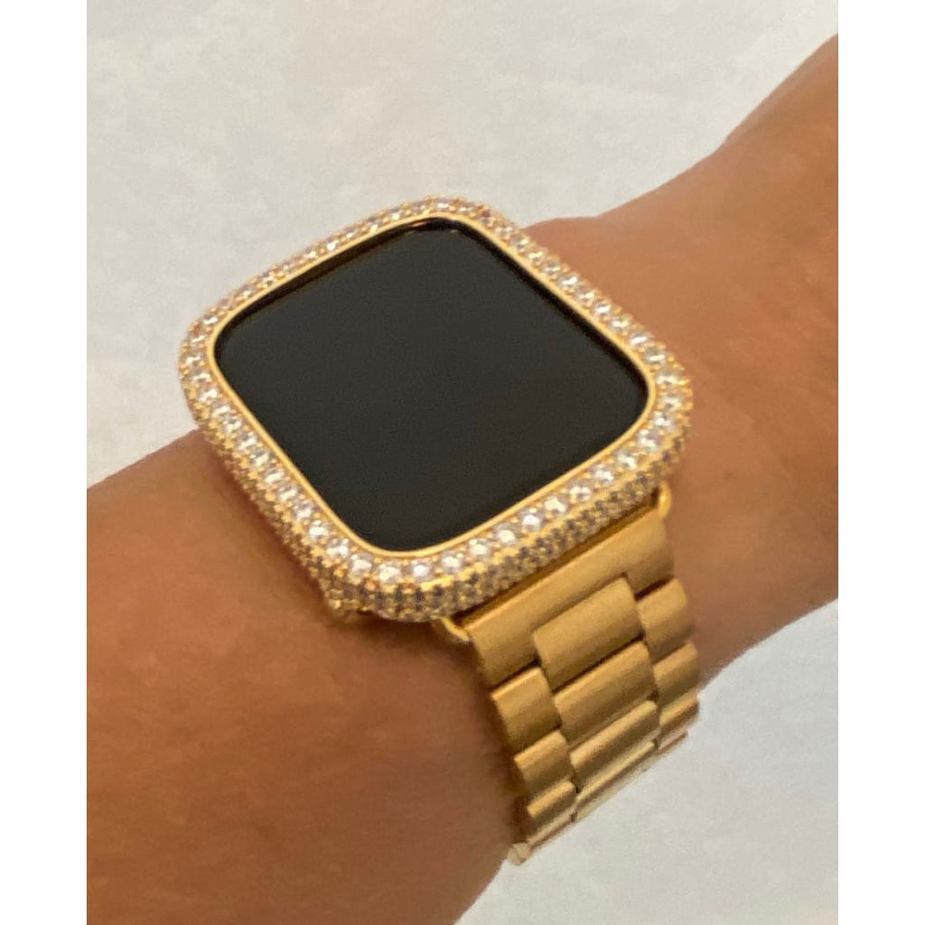 Iwatch Candy Custom Apple Watch Band Gold Rolex Style 38mm