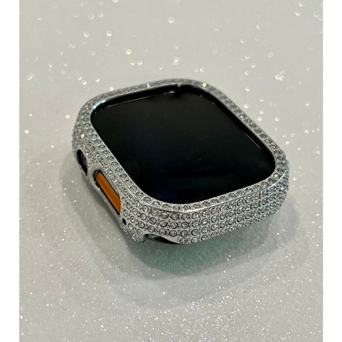 49mm Ultra Apple Watch Band Womens Swarovski Crystals & or Silver Crystal Bezel Cover Smartwatch Bumper Case Bling Series 8 - 49mm apple