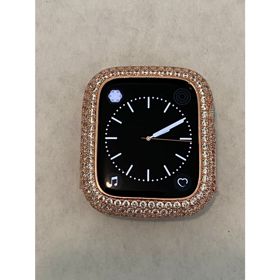 Apple Watch Band Rose Gold Swarovski Crystals & or Apple Watch Cover Lab Diamond Bezel Case Smartwatch Bumper Case 38-49mm Ultra - apple