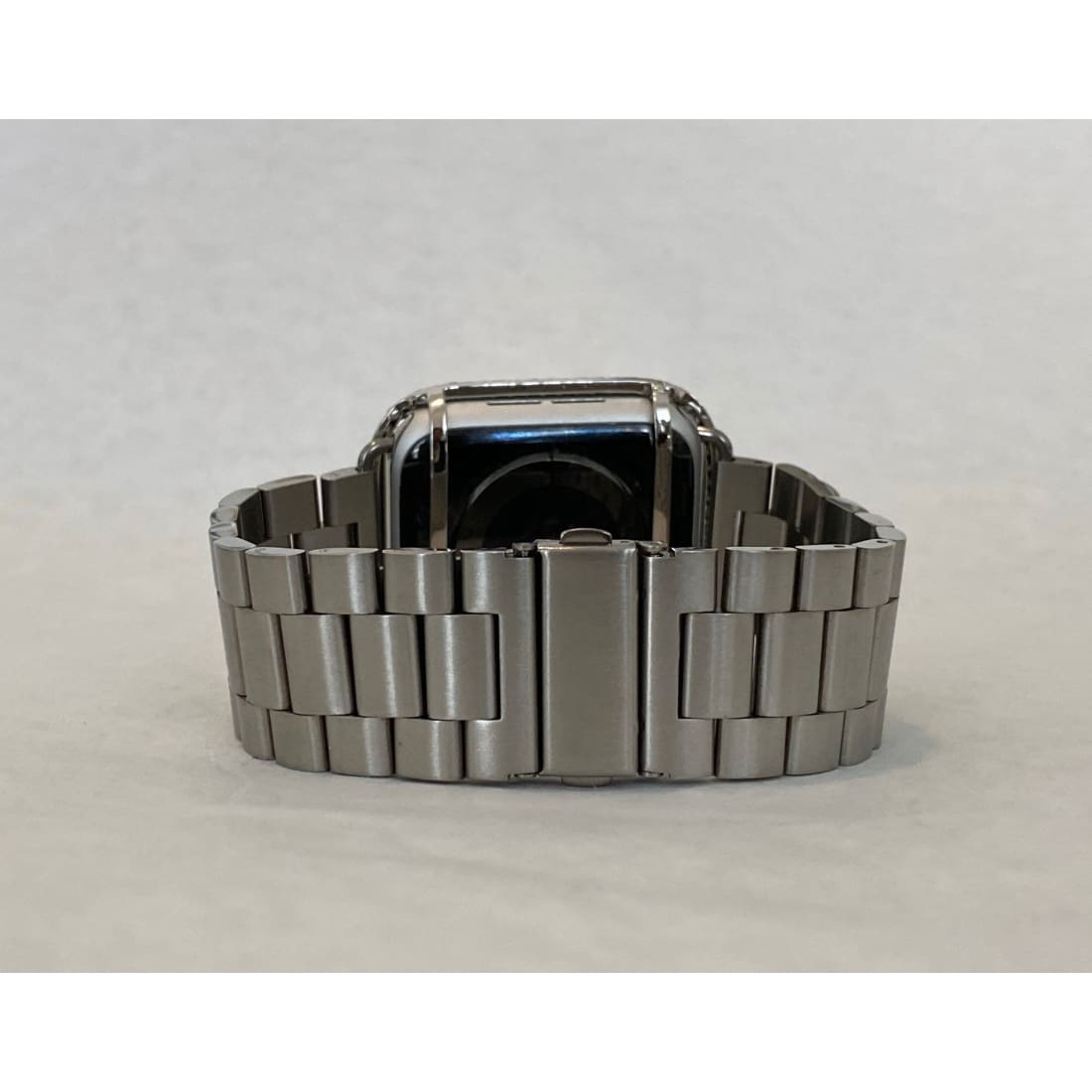 Apple Watch Band Silver Rolex Style & or Apple Watch Cover Lab Diamond Bezel Case 38mm 40mm 41mm 42mm 44mm 45mm 49mm Ultra - apple watch,