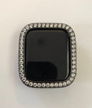 Bling Apple Watch Cover Lab Diamond Bumper Case Black Crystal 38mm 40mm 42mm 44mm 41mm 45mm 49mm Ultra Iwatch Candy Bumper