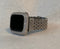 Series 1-8 Apple Watch Band 41mm 45mm Silver & or Apple Watch Cover Lab Diamond Bezel Bling 38mm-44mm