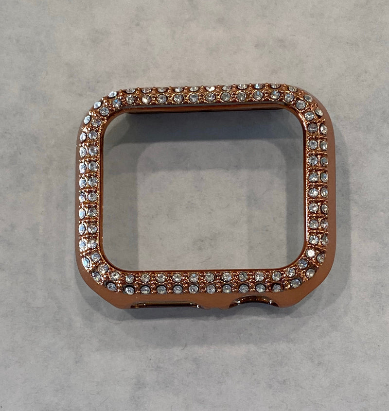 Series 9 Apple Watch Cover Bezel Rose Gold 41mm 45mm Crystal Bumper Faceplate inSizes All Sizes Available