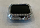Series 7 Watch Bezel Cover Silver Series 8 Rhinestone Swarovski Crystals Iwatch Bumper Case Bling 38 40 41 42 44 and 45mm