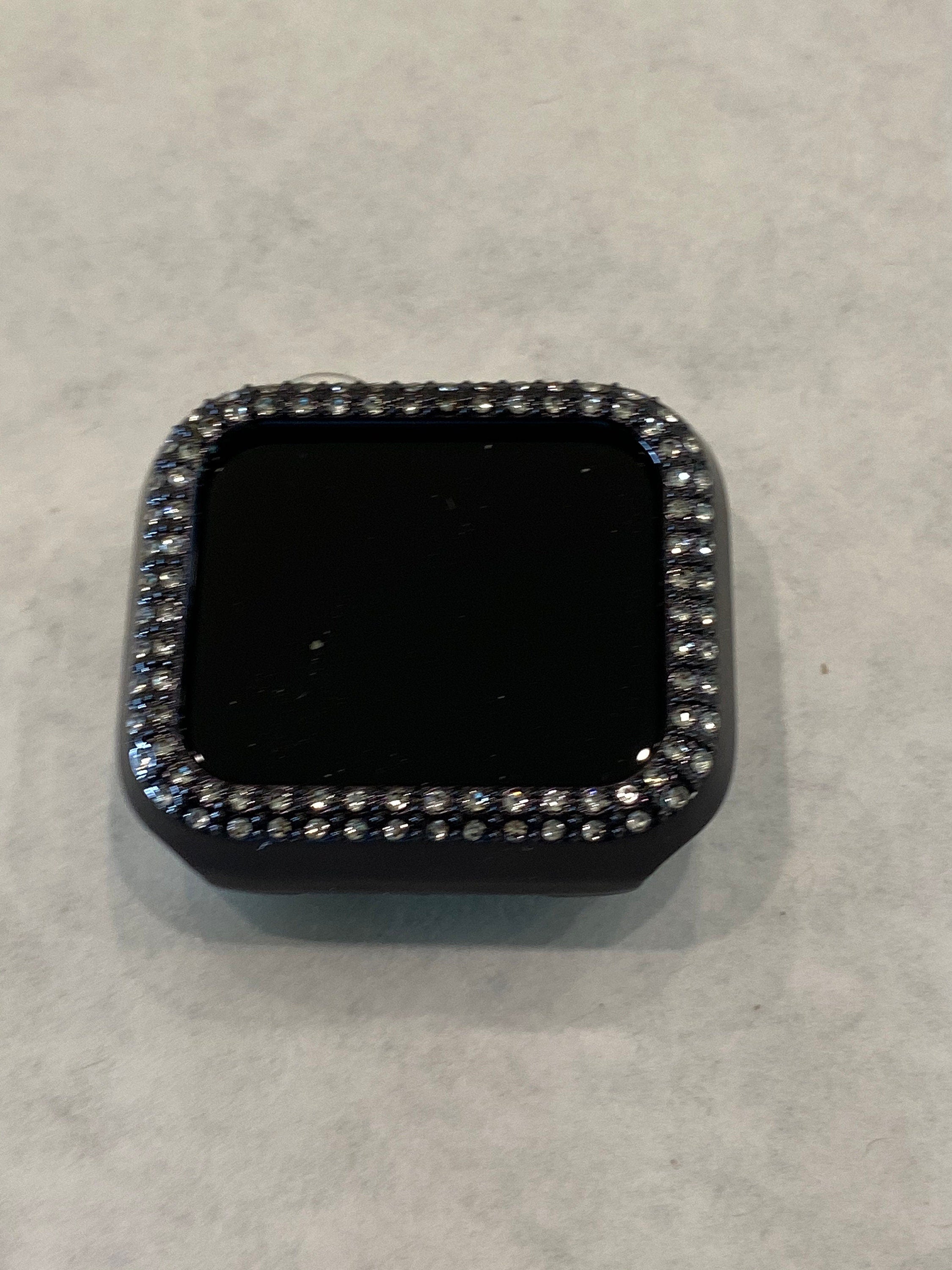 Black Apple Watch Cover Swarovski Crystal Bumper Case 38mm 40mm 41mm 42mm 44mm 45mm 49mm Iwatch Candy Bling Iwatch Case Bling