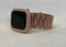 Rose Gold Apple Watch Band Stainless Steel & or Apple Watch Cover Lab Diamond Bezel Apple Watch Case Bumper Bling 38mm-49mm Series 2-9