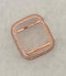 41mm 45mm Apple Watch Band Women Rose Gold 38mm 40mm 42mm 44mm Lab Diamond Bezel Cover Iwatch Bling Series 1-8