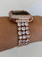 Apple Watch Band 49mm Ultra Crystals Rose Gold & or Apple Watch Cover Lab Diamond Bezel Apple Watch Case Bumper Bling 38mm-45mm