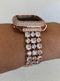 41mm 45mm Apple Watch Band Women Rose Gold 38mm 40mm 42mm 44mm Lab Diamond Bezel Cover Iwatch Bling Series 1-8