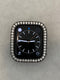 Series 1-8 Apple Watch Band Black Swarovski Crystals Stainless Steel & or Lab Diamond Bezel Cover Smartwatch Bumper 38mm-45mm