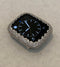 Series 7-8 Apple Watch Band 41mm 45mm Silver Crystals 49mm Ultra & or Lab Diamond Bezel Case Smartwatch Bumper 38mm-45mm Bling