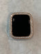 Series 1-8 Apple Watch Bezel Cover for Iwatch Band Bling with 2.5mm Lab Diamonds in Rose Gold Metal Case 38mm-45mm