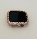 Series 9 Apple Watch Case Woman Rose Gold Lab Diamond Bezel Apple Watch Cover Bumper 38mm-49mm Ultra Iwatch Candy Bling