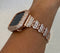 Series 1-9 Crystal Apple Watch Band Rose Gold & or Lab Diamond Bezel Cover 41mm 45mm 49mm Ultra Apple Watch Case Iwatch Candy