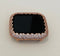 Series 9 Apple Watch Case Woman Rose Gold Lab Diamond Bezel Apple Watch Cover Bumper 38mm-49mm Ultra Iwatch Candy Bling