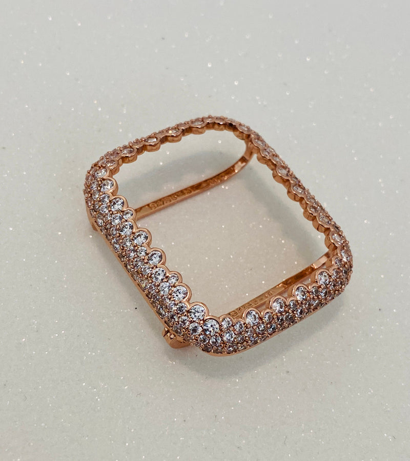 41mm 45mm 49mm Ultra Apple Watch Lab Diamond Bezel Cover Rose Gold 38,40,41,42,44,45,49mm Ultra Smartwatch Bumper Bling Series 2-8.