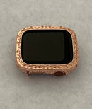 Apple Watch Bezel Cover Women's Rose Gold Metal Apple Watch Case Bumper 40mm 44mm, Smartwatch Bumper Final Sale