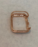 Apple Watch Band Series 8 Women Rose Gold 38mm 40mm 41mm 42mm 44mm 45mm & or Swarovski Crystal Bezel Cover Smartwatch Bumper