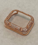 Apple Watch Bezel Cover 41mm 45mm Crystals Rose Gold Smartwatch Bumper Apple Watch Case Bling 38mm 40mm 42mm 44mm Series 2-9