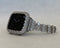 Series 7-8 White Gold Apple Watch Band 41mm Women Silver & or Lab Diamond Apple Watch Bezel Cover 38mm 40mm 42mm 44mm 45mm