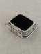 Series 2-9 Apple Watch Cover Silver Lace Design Metal Protective Bumper Apple Watch Case Crystal 38 40 42 44mm Custom Iwatch Candy