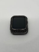 41mm 45mm Series 7-8 Apple Watch Bezel Cover Black on Black Smartwatch Bumper Swarovski Crystals Bling S 2-8