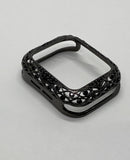 Luxury Black on Black Apple Watch Bezel Cover Swarovski Crystal Rhinestones Protective Bumper 38mm 40mm 41mm 42mm 44mm 45mm Series 2-8 SE from Iwatch Candy