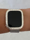 Custom Apple Watch Bezel Cover Silver 40mm 44mm Iwatch Bumper Case Hand Made Final Sale