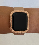 Apple Watch Bezel Cover Women's Rose Gold Metal Apple Watch Case Bumper 40mm 44mm, Smartwatch Bumper Final Sale