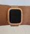 Apple Watch Bezel Cover Women's Rose Gold Metal Apple Watch Case Bumper 40mm 44mm, Smartwatch Bumper Final Sale