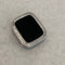 Series 7-8 Apple Watch Bezel Cover 41mm 45mm Lab Diamond Baguettes Silver Apple Watch Case Smartwatch Bumper Bling Series 1-8 SE