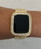 Series 1-8 Apple Watch Cover Gold 38mm 40mm 41mm 42mm 44mm 45mm Baguette Apple Watch Case Lab Diamond Bumper Iwatch Candy