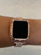 Apple Watch Band Women Rose Gold Crystals & or Crystal Apple Watch Case 38mm 40mm 41mm 42mm 44mm 45mm Apple Watch Cover Bling