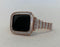 Series 2-9 Apple Watch Band Rose Gold Baguette Crystals & or Apple Watch Case Lab Diamond Bezel Apple WatchCover 38mm-45mm Bling