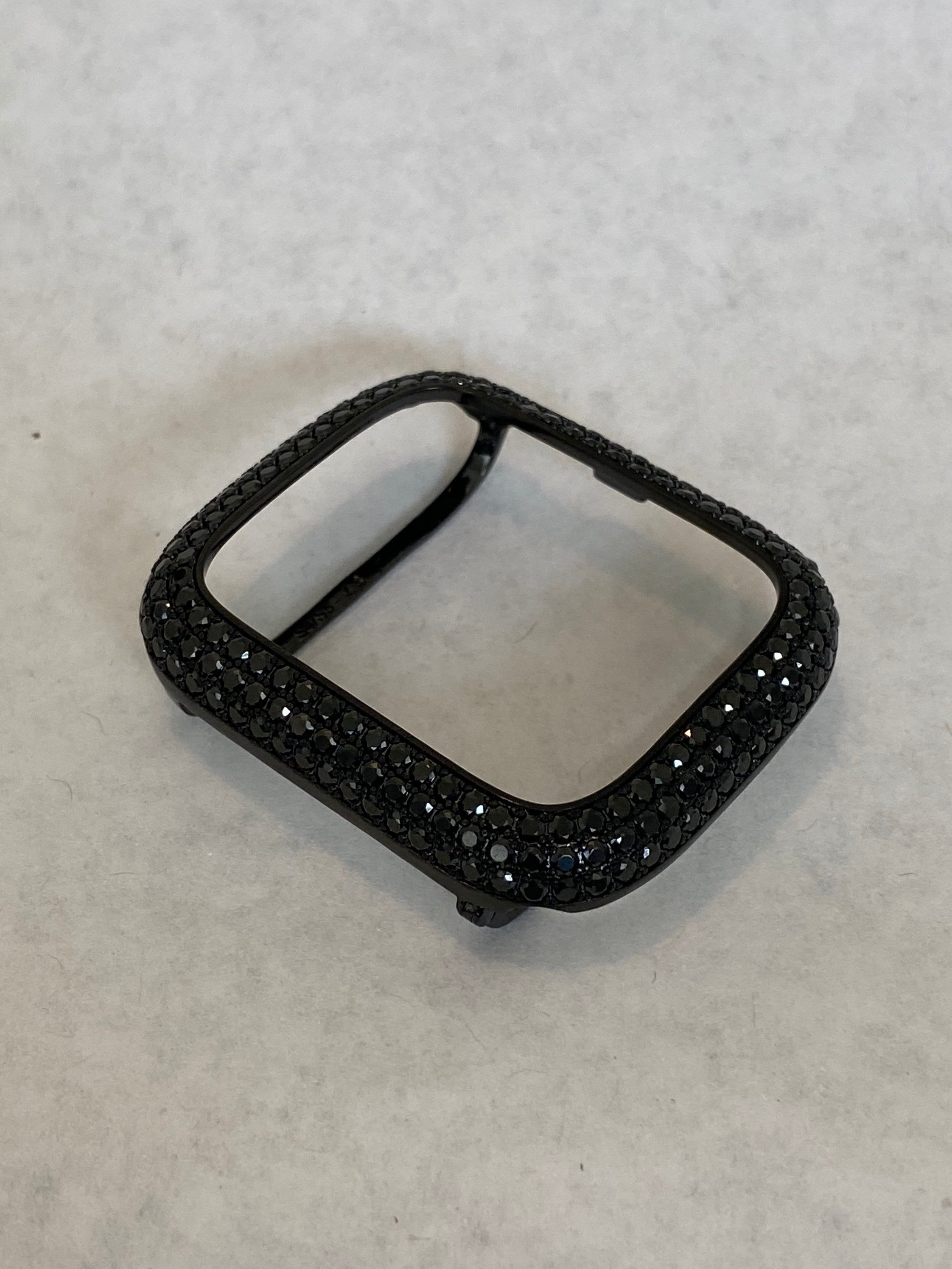 41mm 45mm 49mm Ultra Black Apple Watch Band Swarovski Crystals & or Apple Watch Case Black Lab Diamond Bezel Apple Watch Cover Bling