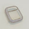 Designer Apple Watch Band Womens Silver & or Apple Watch Case Lab Diamond Bezel Apple Watch Case 40mm 41mm 44mm 45mm 49mm Ultra Series 2-9