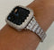 Series 2-8 Bling Apple Watch Band 41mm 45mm Silver & or Iwatch Lab Diamond Bezel Apple Watch Cover 38mm 40mm 42mm 44mm 41mm 45mm 49mm Ultra