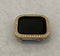 Apple Watch Cover Gold Lab Diamond Bezel Case Smartwatch Bumper Bling 38mm 40mm 41mm 42mm 44mm 45mm 49mm Ultra Series 1,2,3,4,5,6,7,8 SE