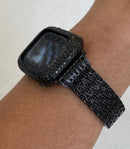 41mm 45mm 49mm Ultra Black Apple Watch Band Crystals & or Apple Watch Case Black Lab Diamond Bezel Apple Watch Cover Bling