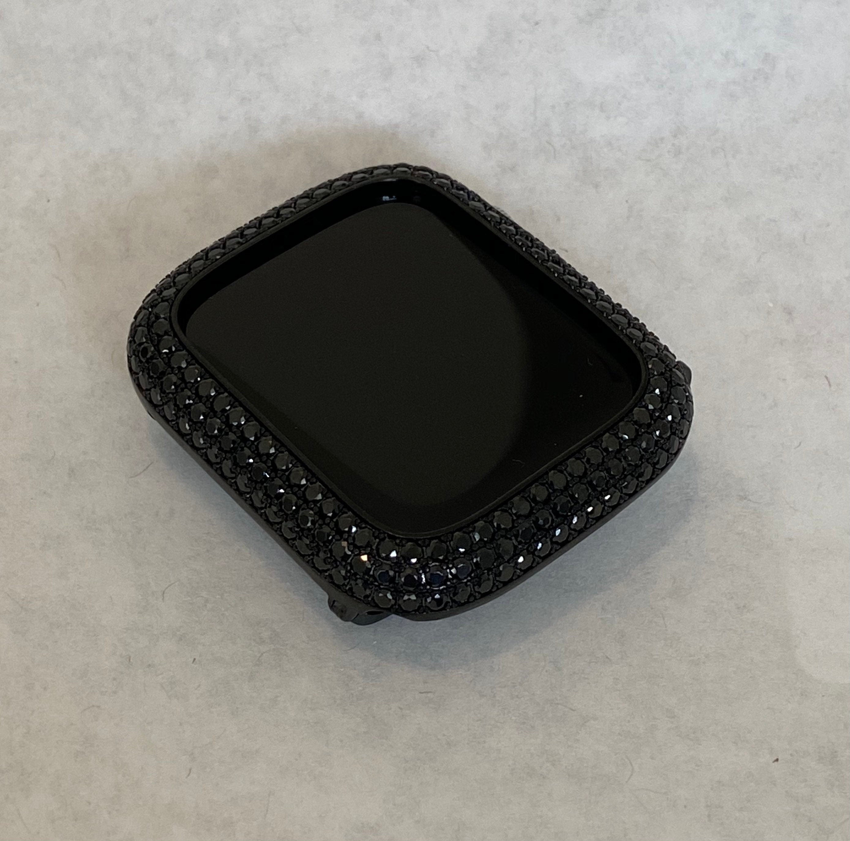 41mm 45mm 49mm Ultra Black Apple Watch Band Swarovski Crystals & or Apple Watch Case Black Lab Diamond Bezel Apple Watch Cover Bling