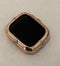Apple Watch Bezel Cover Rose Gold with Lab Diamonds Metal Case for 40 44mm Custom Handmade Final Sale