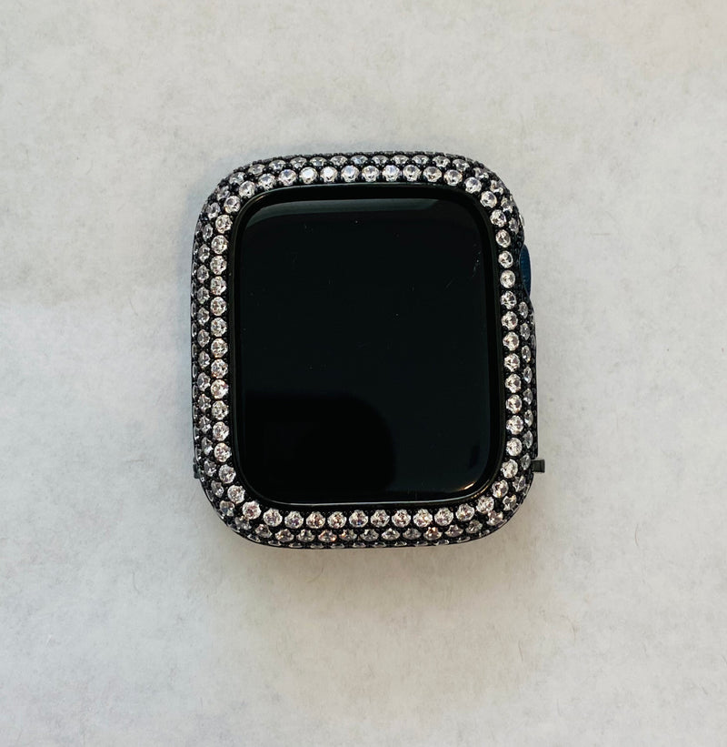 49mm Ultra Black Apple Watch Band Crystals & or Apple Watch Cover Lab Diamond Bezel Apple Watch Case 38mm-45mm Iwatch Candy Bling