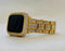 Gold Apple Watch Band Crystals 49mm Ultra & or Apple Watch Cover Lab Diamond Bezel Case Smartwatch Bumper 38mm-45mm Bling