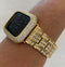 Gold Apple Watch Band Crystals 49mm Ultra & or Apple Watch Cover Lab Diamond Bezel Case Smartwatch Bumper 38mm-45mm Bling