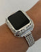 Series 2-8 Apple Watch Band 40mm Women's Silver & or Swarovski Crystal Bezel Cover Bumper 38mm 40mm 41mm 42mm 44mm 45mm