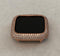 Custom Made Series 1-8 Apple Watch Band 41mm 45mm Swarovski Crystal & or Iwatch Lab Diamond Bezel Bumper Cover Rose Gold