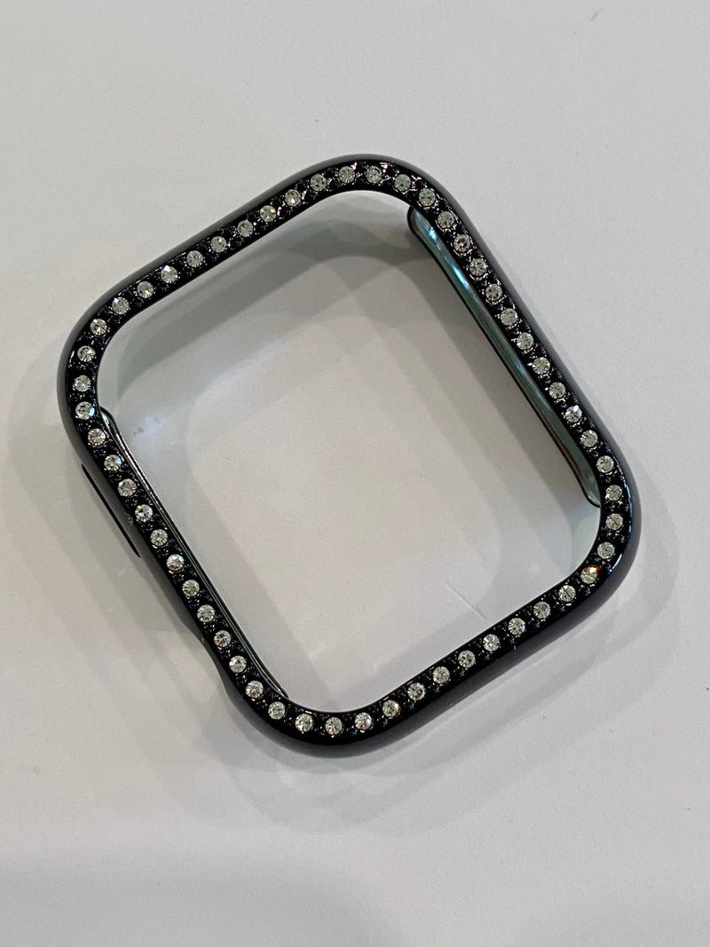 Series 7-8 Apple Watch Case Bezel 41mm 45mm 49mm Ultra Crystal Iwatch Cover Bling Silver, Gold, Black, Clear, Rose Gold
