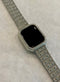 Apple Watch Band 41mm 45mm 49mm Ultra Silver Swarovski Crystals & or Apple Watch Case Cover Bling Series 7-8 Smartwatch Bling