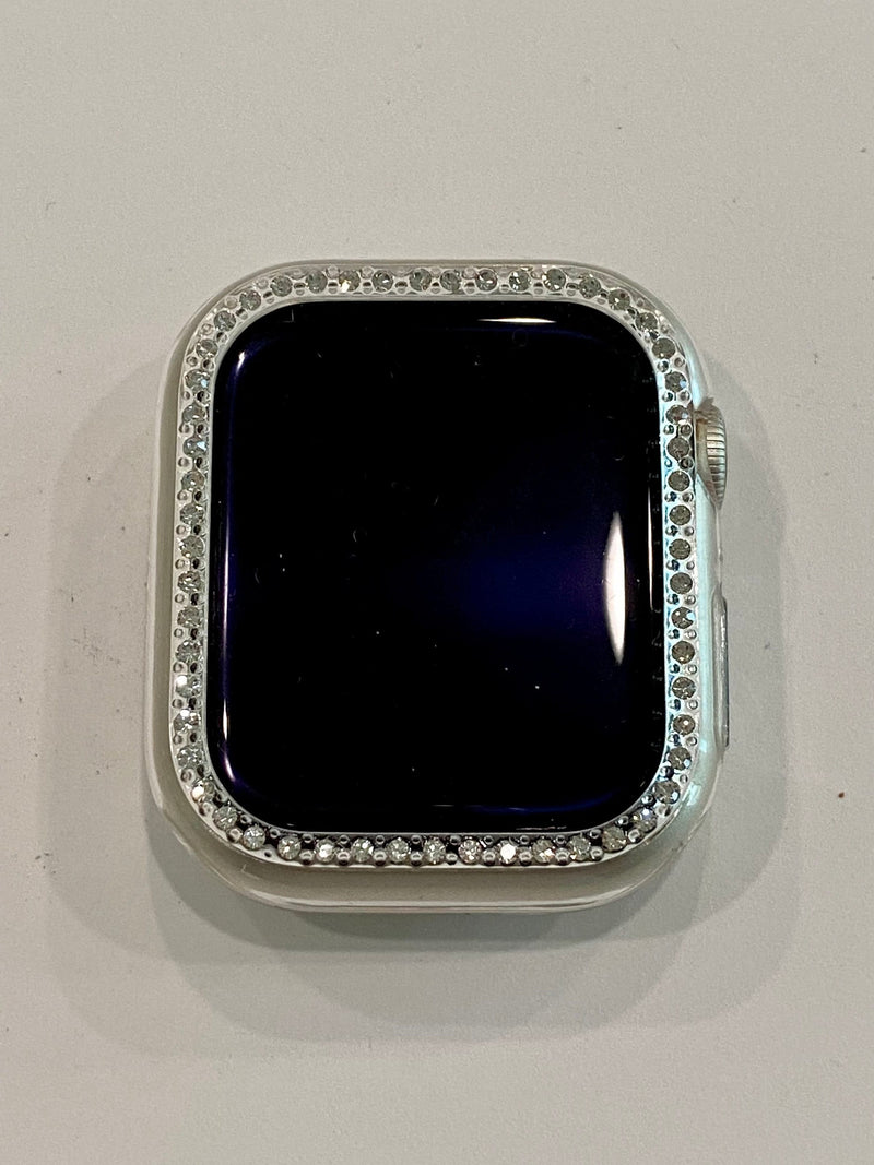 New Series 7-8-9 Apple Watch Cover 41mm 45mm Clear Crystal Apple Watch Case Smartwatch Bumper Iwatch Candy Bling