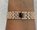 Rose Gold Apple Watch Band with Swarovski Crystals & or Lab Diamond Baguette Bezel Cover 40mm 44mm Custom Handmade